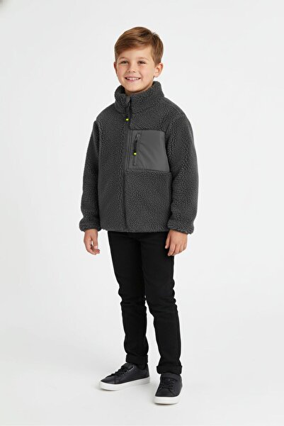 Pink Hippo Kids Unisex Kids Faux Wool Lined Jacket