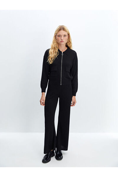 LC Waikiki Polo Neck Women's Knitwear Cardigan