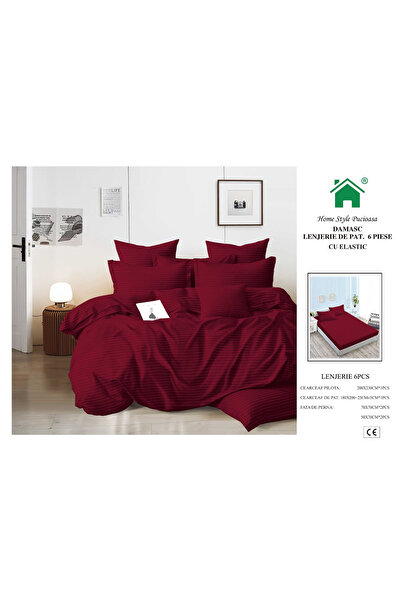 FIONNA.RO Fine Damask Underwear With Elastic - Bordeaux