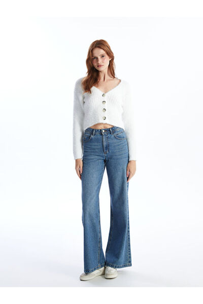 LC Waikiki V-Neck Women's Knitwear Cardigan