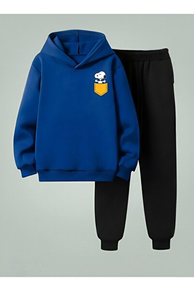 LORVEX Світшот - Дитячий спортивний костюм унісекс з капюшоном, з принтом «Со...