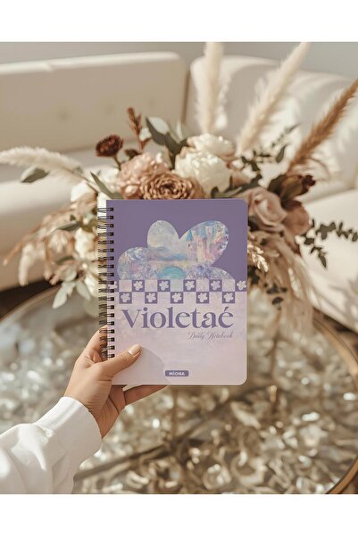 Miona A5 Spiral School Notebook 120 Pages Set of 2 2 Checkered Notebooks, Notebook