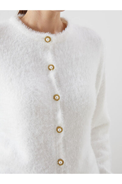 LC Waikiki Crew Neck Women's Knitwear Cardigan