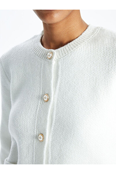 LC Waikiki Crew Neck Women's Knitwear Cardigan