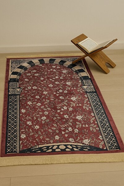 Sayra Home Dekoratif Dijital Baskılı Halı Seccade