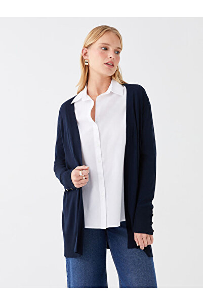 LC Waikiki Γυναικεία πλεκτή ζακέτα με μονόχρωμο γιακά σάλι