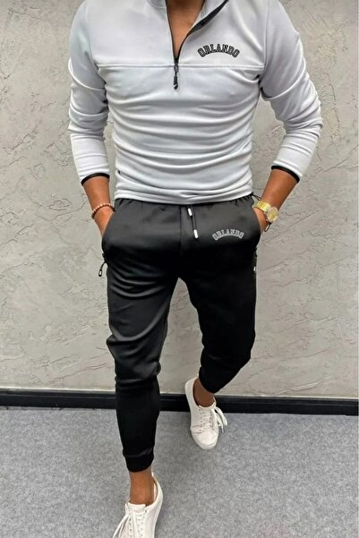 NOFLEN Orlando Printed Bottom Top Tracksuit Set