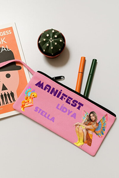 lovver محفظة حاملة أقلام بتصميم ليديا من مجموعة مانيفست وينكس كلوب