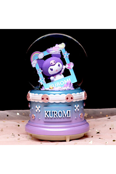 Ailenizin Oyuncakçısı Kuromi Tasarım Orta Boy Işıklı Müzikli Kar Küresi Mor