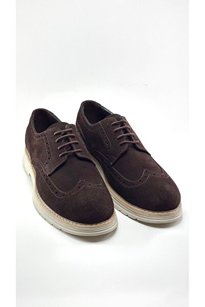 ALZA SHOES Genuine Suede Leather Men's Shoes - Oxford - Stylish and Comfortable - Suitable for Everyday Use