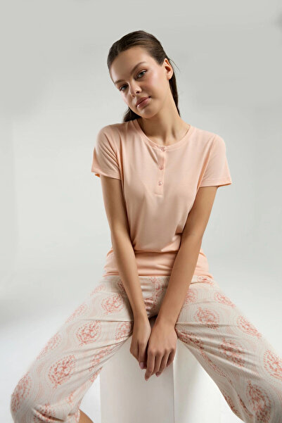 U.S. Polo Assn. Arnetta women's capri set - salmon