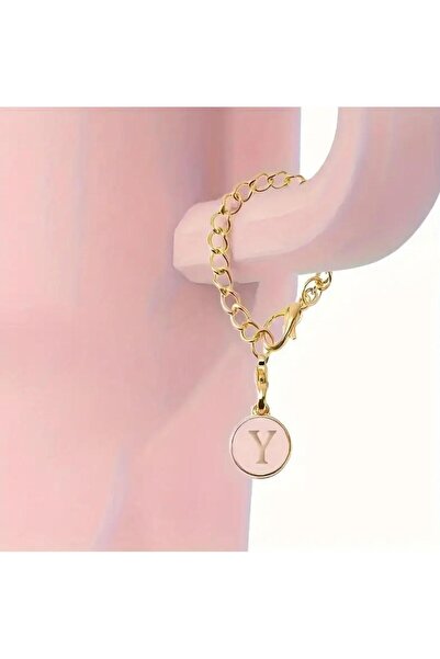 alisa Y Harfi Termos Uyumlu Pembe Charm Aksesuar Sallantılı Süs