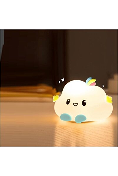 HEDİYEVİM Sevimli Bulut Gece Lambası Silikon Bulut gece lambası RGB