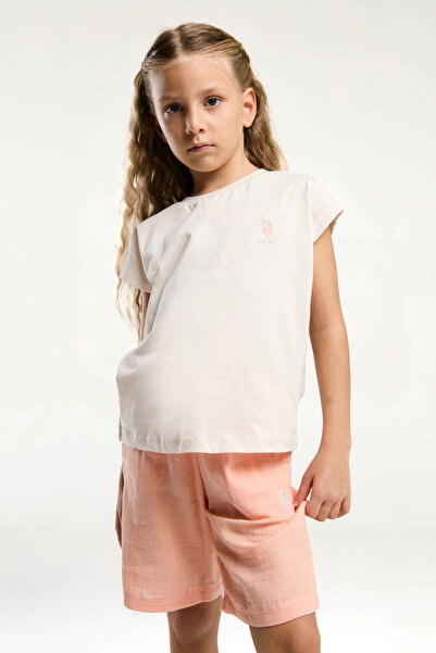 U.S. Polo Assn. Girls' Bermuda Suit - A.Beige