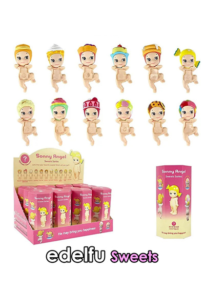 EDELFU Sonny Angel Sweets Series Mini Figure Series Adhesive 1 Piece Toy Figure, Phone Decoration