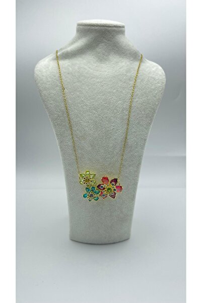 Bluw Jewelry Gema Zarif Parlak Taşlı Modern Kolye