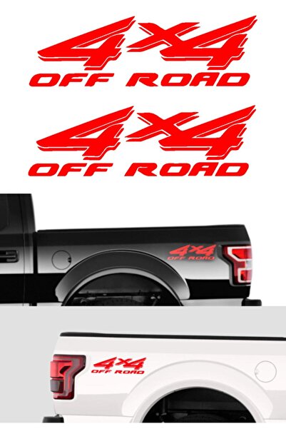 Hobi Butik 4x4 Off Road Sticker Oto Araba Sticker 40 X 13 Cm (2 ADET)