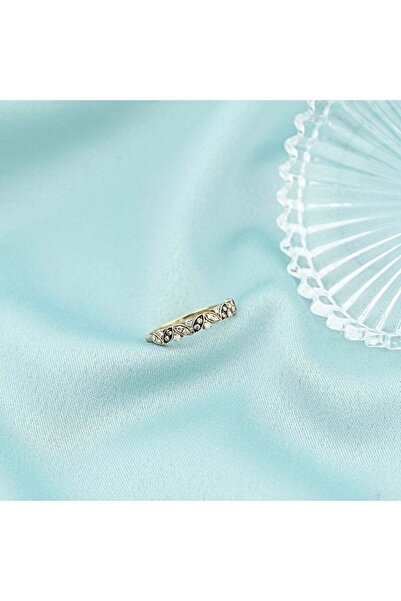 Bijuteria SORELLY 14k Gold Ring with White and Brown Diamonds 0.138 ct Size 14