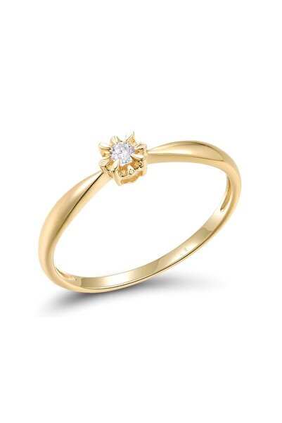 Bijuteria SORELLY 14k Gold Engagement Ring with 0.054ct Diamond