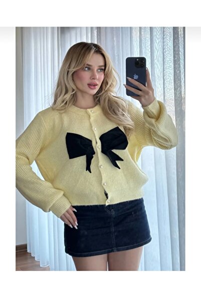 Deppot İNCİ DÜĞMELİ KURDELE DETAYLI HIRKA