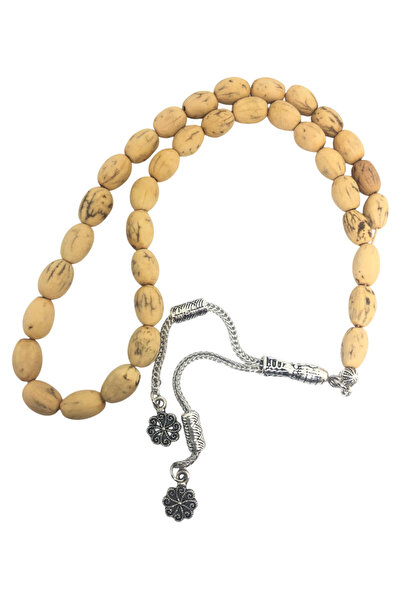 HepsiSepette El Yapımı Oyma Dalından Koparılmış Doğal Zeytin Çekirdeği Tesbihi