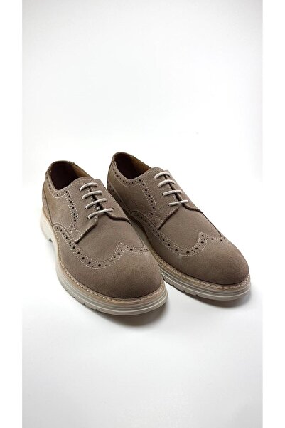 ALZA SHOES Genuine Suede Leather Men's Shoes - Oxford - Stylish and Comfortable - Suitable for Everyday Use