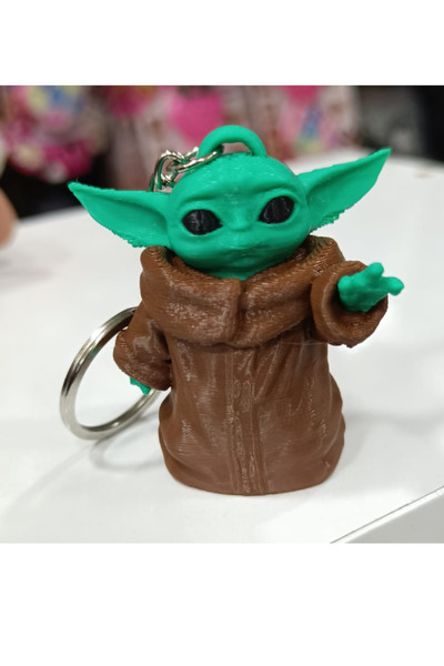 Flower Toys Star Wars Baby Yoda Sevimli Üç Boyutlu Karakter Anahtarlık Çanta ...