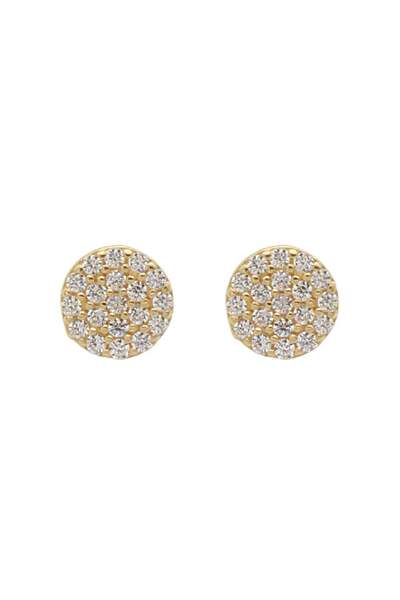 Bijuteria SORELLY 14k Gold Earrings with White Zirconia
