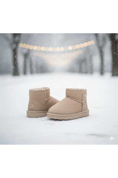 UGG Women's suede mini boots with lightweight sole and guaranteed fur lining