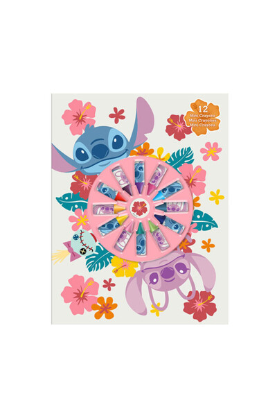 Stitch Disney Lilo și caiet + set mini creioane colorate