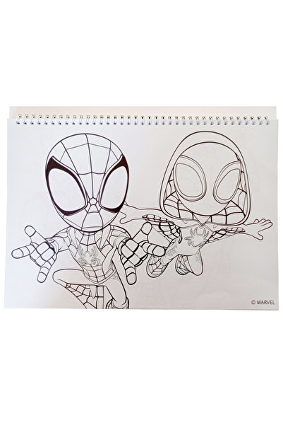 SPIDERMAN Spider-Man Spidey Dino-Webs A/4 Spiral-Bound Sketchbook, 40 Pages and Stickers