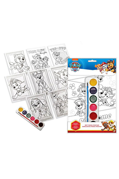 PAW PATROL Patrula Cățelușilor vopsea de colorat cu set