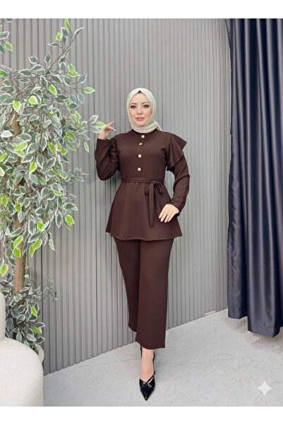 Parla Tesettür بدلة بحزامين