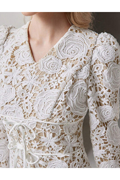 Sheya Shein midi dress, white