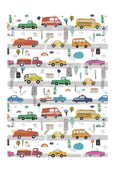 CARS Vehicle Road A/4 folder with elastic