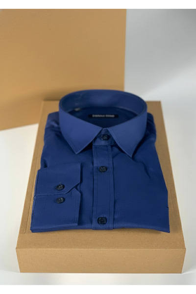 YusGos Men's Classic Regular Fit Regular Collar Long Sleeve Easy Iron Cotton Shirt