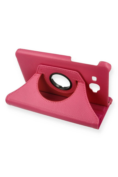 NewFace Nrtmsa Samsung Galaxy T280 Tab a 7 Case 360 Tablet Leather Case (02134) - Pink