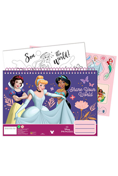 Disney Princesses Your World A/4 spiral sketchbook with 40 sheets and stickers