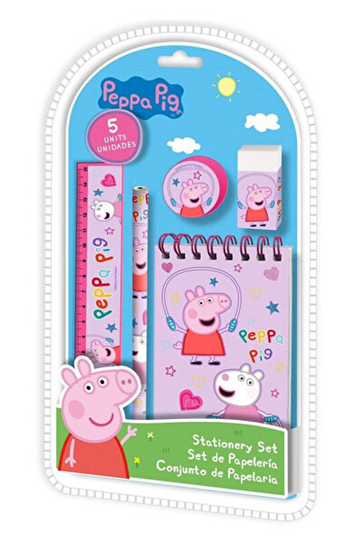 Peppa Pig Purcelușa Peppa Set de papetărie Jump Rope 5 buc
