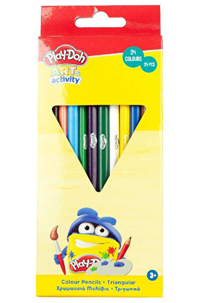 Play Doh Play-Doh Art triangular colored pencil set of 24