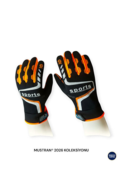 Mustran قفازات رياضية للدراجات النارية من النيوبرين مقاس L-XL | نموذج خارجي مقاوم للماء ومقاوم للرياح