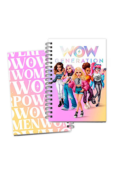 WOW Generation Σημειωματάριο με γραμμές Team A5 με αυτοκόλλητο