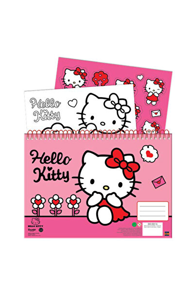 Hello Kitty Sweetheart Caiet de schițe spirală A/4 cu 40 de foi și autocolante