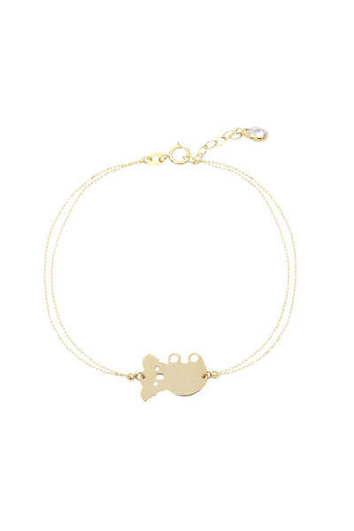 Bijuteria SORELLY Brățară din aur de 14k cu ursuleț Koala