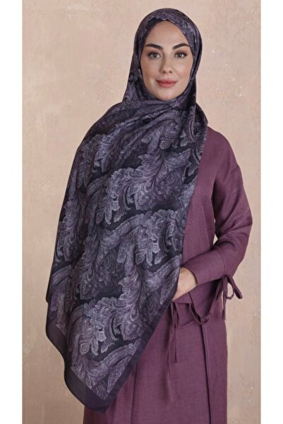 Hadi Koza Cotton Shawl-Plum
