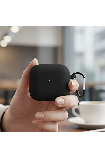 Huawei CaseOnn FreeClip 2 Kılıf Askı Aparatlı Mat Silikon Siyah