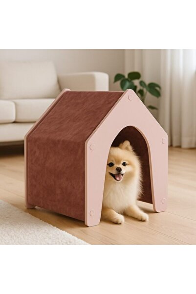 CASA PUFOSULUI Premium Indoor Dog House for Companion Dogs - CozyPink