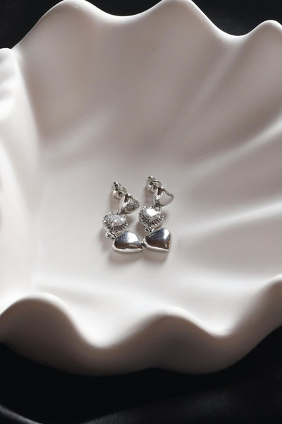 Eloura Accessories Zarif Şık Detaylı Çelik Küpe