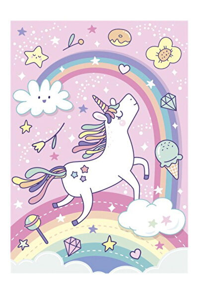 UNICORN Rainbow A/4 folder with elastic