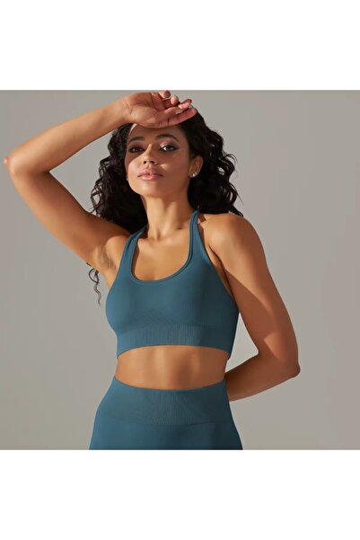 FITINT Women's Elastic Sports Bustier Green – 360